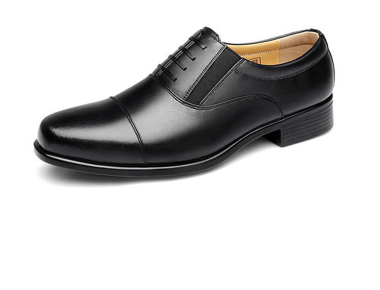 Jihua 35053 Men's Slip-On Formal Leather Shoes Casual Business Officer Black 38 9
