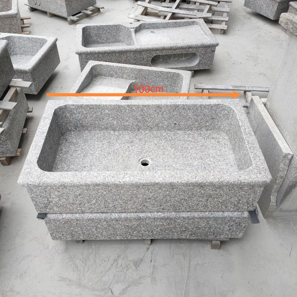 拖把池石头拖把池石头洗衣池不带搓衣板花岗岩洗衣池拖把池一体户外大