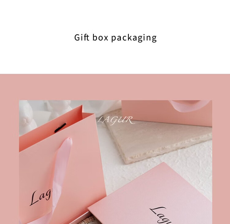 Lagur Swan Fairy Tale Silk Scarf Mulberry Silk Headband Summer Women's Square Scarf Fairy Tale Town (Pink Gift Box) 8