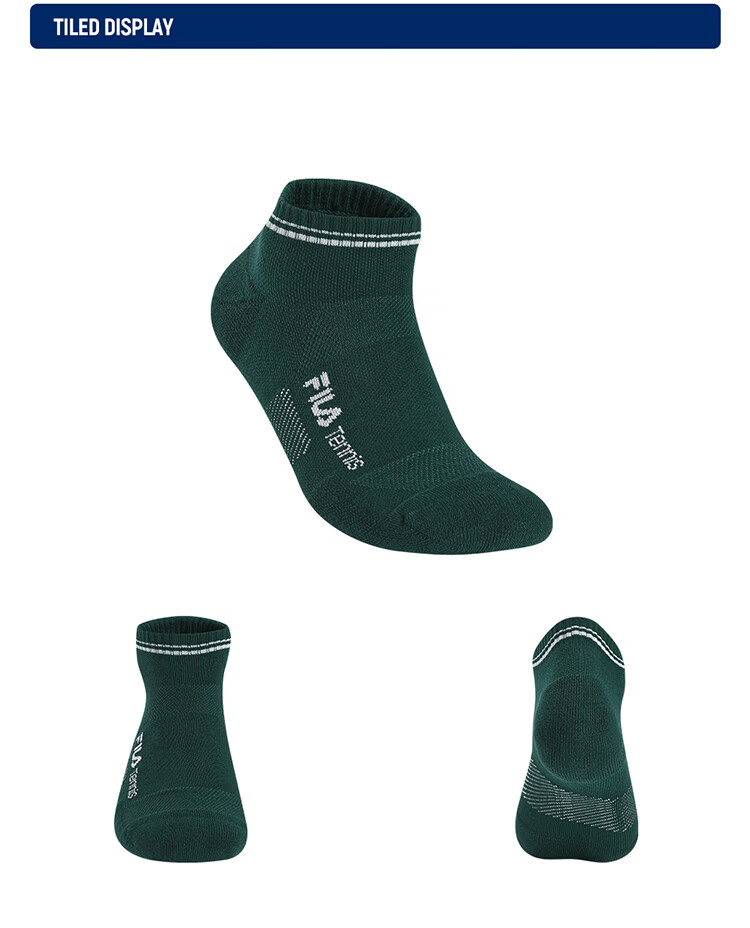 FILA Official Men's Low-Cut Socks 2026 Summer Simple Comfortable Tennis Sports Short Socks 5