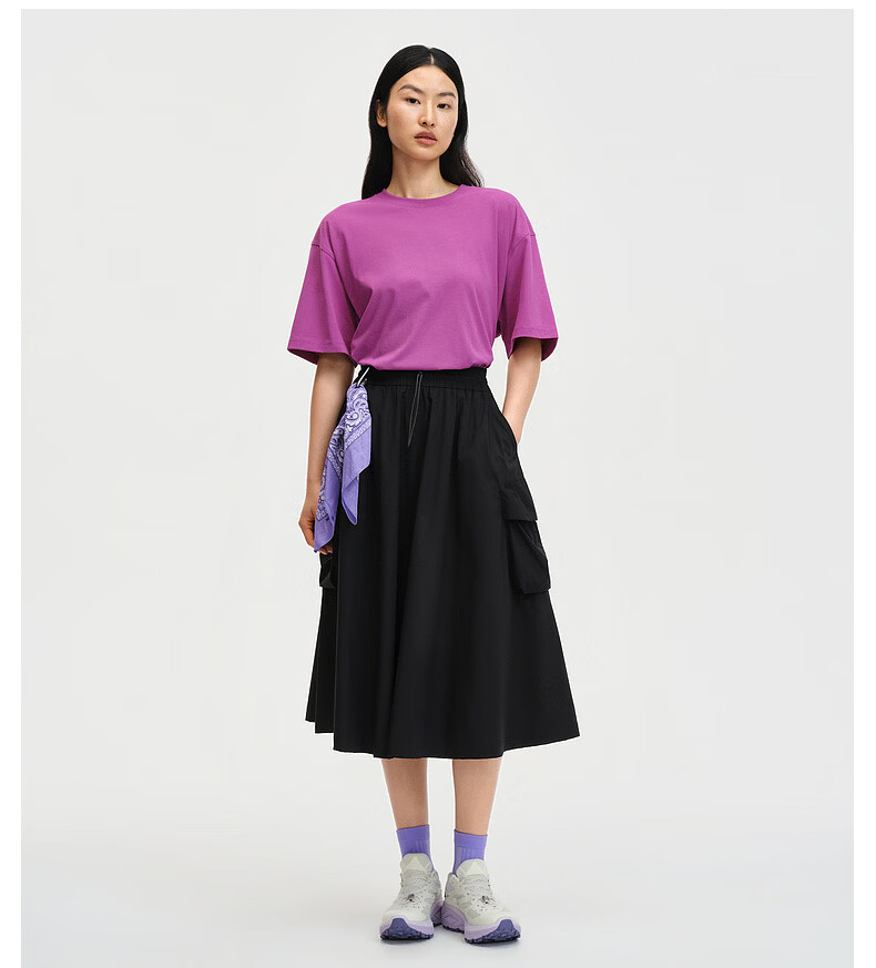 Biyinlefen [Ice Comfort Elastic] 2026 Spring Summer New Women's Casual Commuting Outdoor Cool Micro-Structured Elastic Skirt 8