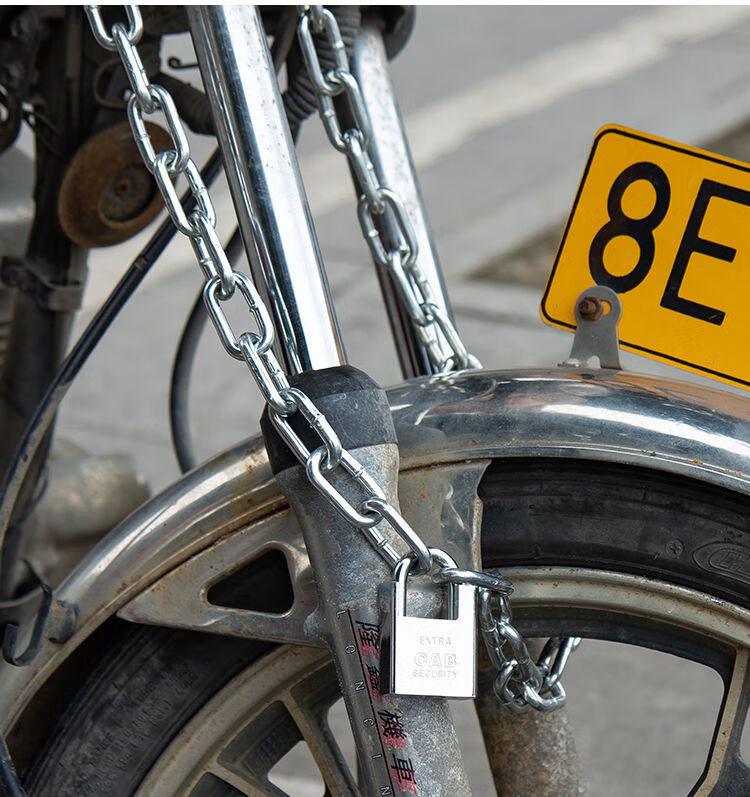 防盗锁家用大门锁铁门防剪锁同款 2米中号加粗链条 【防剪锁】【图片