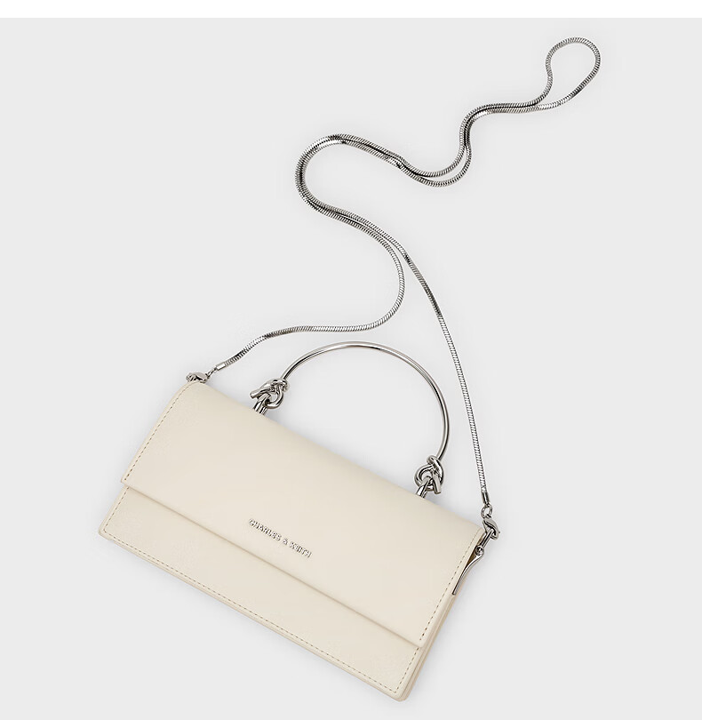 CHARLES&KEITH Textured Handbag, Chain Strap Crossbody Shoulder Bag, Women's Small Square Purse, Birthday Gift, CK6-10840559 21