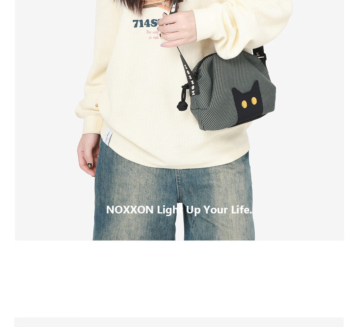 NOXXON Holiday Gift Casual Niche Ultra Lightweight Underarm Shoulder Commuter Small Backpack Lightweight Crossbody Bag 15
