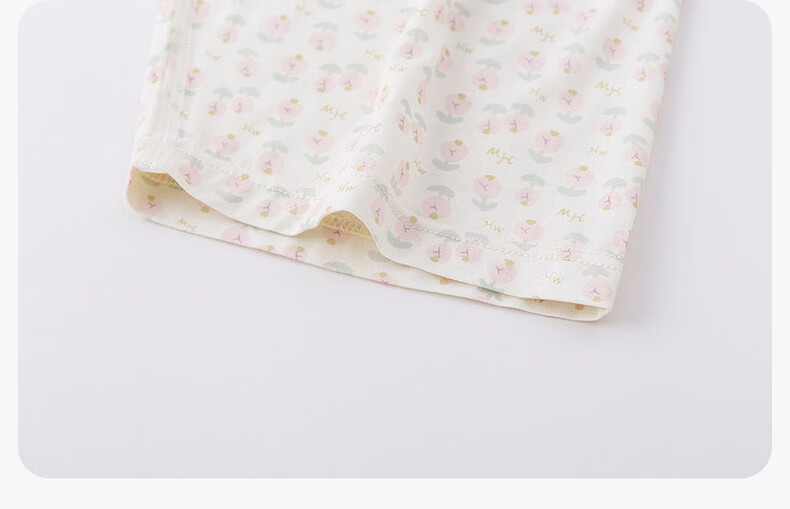 Dudu Kids Summer Pajama Set Baby Skin-Friendly Two-Piece Boys Girls Homewear Air Conditioning Clothes Pink 110 29