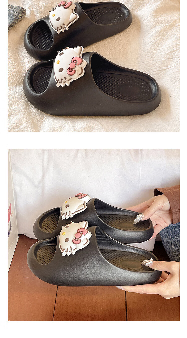 AILAIJIA Hello Kitty Collaboration Women's Home Slippers Bathroom Slippers Summer Cute Girls Slippers Pink Size 40-41 16