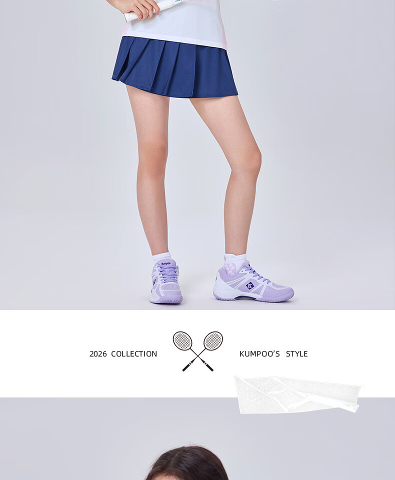 KUMPOO 26th Anniversary New Badminton Shirt Short Sleeve Comfortable Breathable K261W-1227 Women's Pink 3XL 14