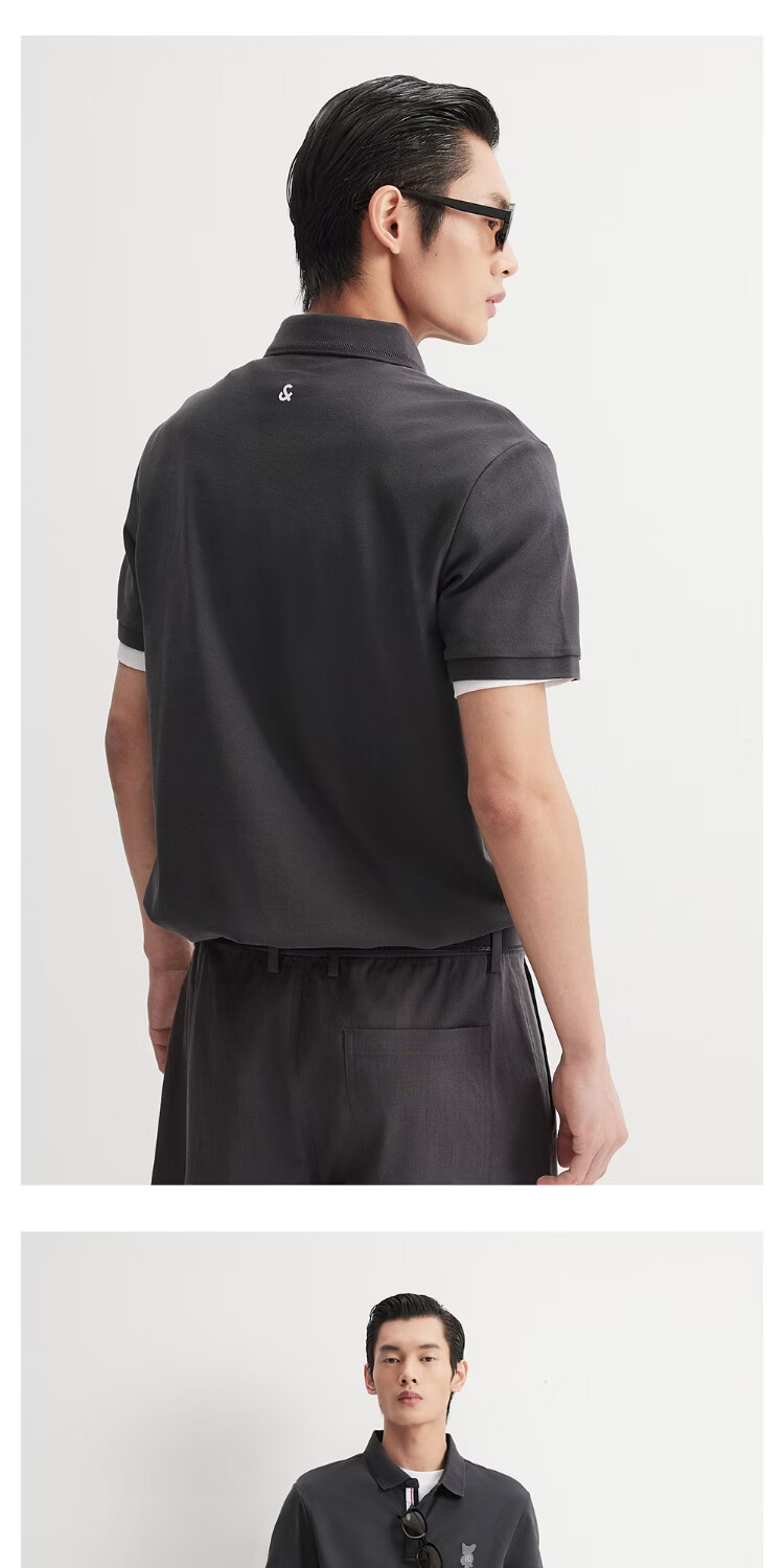 JACK&JONES Cool Touch Men's Spring Polo Shirt Fashion Loose Fit Polo Collar Comfortable Trendy Short Sleeve 226106025 16