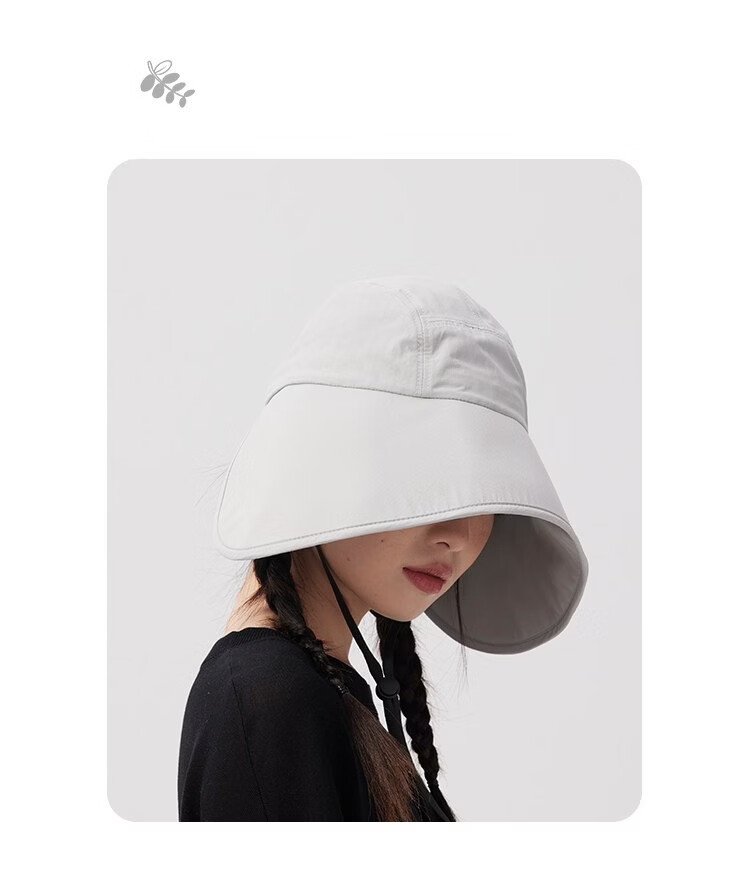 Lagur Large Brim Sunshade Lightweight Sun Protection Fisherman Hat for Women with Ponytail Hole Black 18