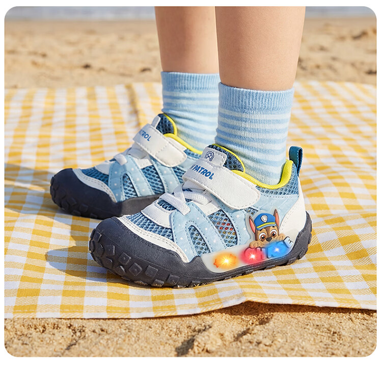 PAW PATROL 2026 Summer New Breathable Mesh Sports Casual Sandals Unisex Kids Light-Up Shoes 4