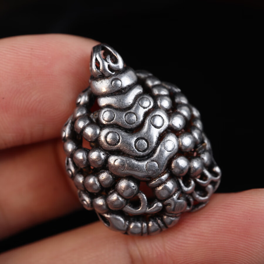 梵隅 藏式天铁托甲忿怒莲师火焰铁蝎随身挂件吊坠民族风手工工艺蝎子