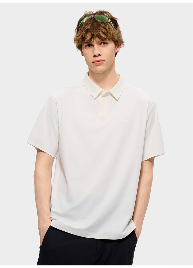 FILA FUSION Men's Knitted Short Sleeve Polo Shirt 2026 Summer Quick-Dry Sun Protection Top 10