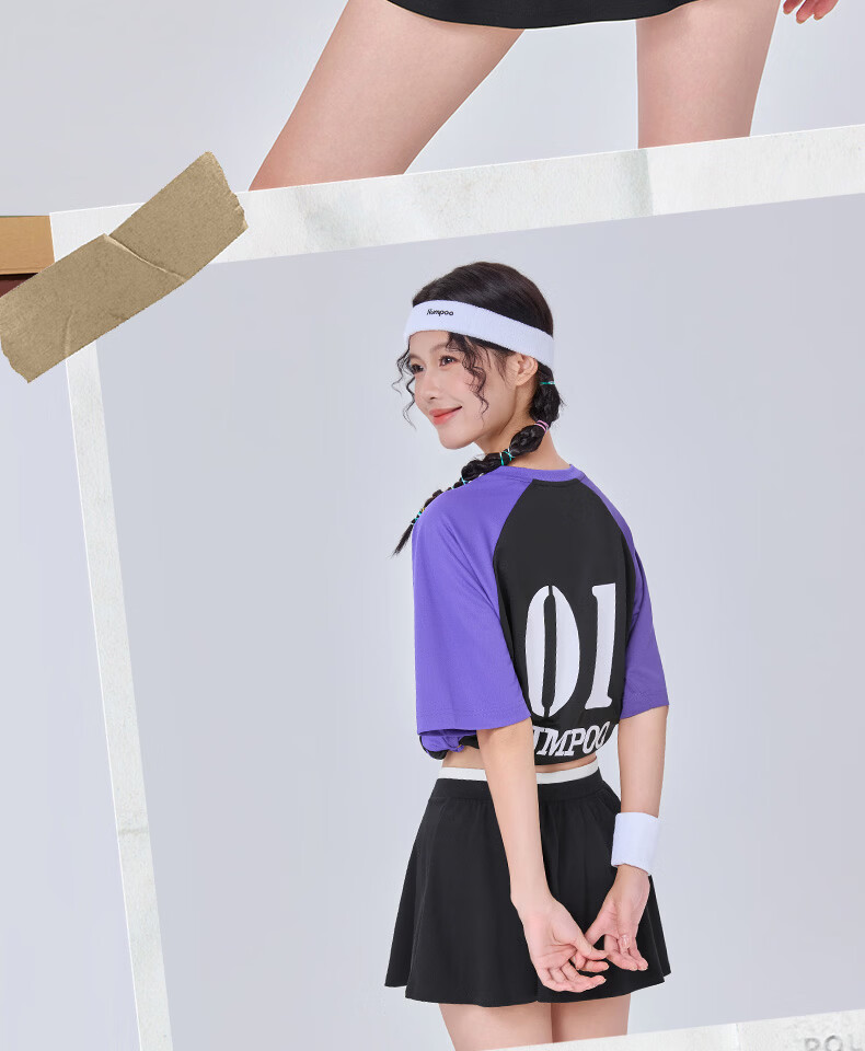 KUMPOO 26th Anniversary New Quick-Dry Fashionable Versatile Women's Badminton Skirt K261W-7181 White S 4