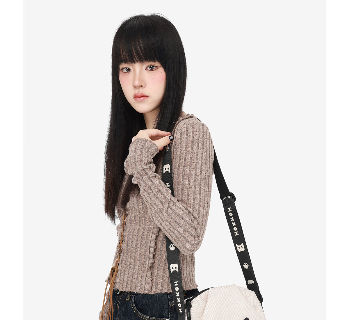 NOXXON Holiday Gift Casual Niche Ultra Lightweight Underarm Shoulder Commuter Small Backpack Lightweight Crossbody Bag 4