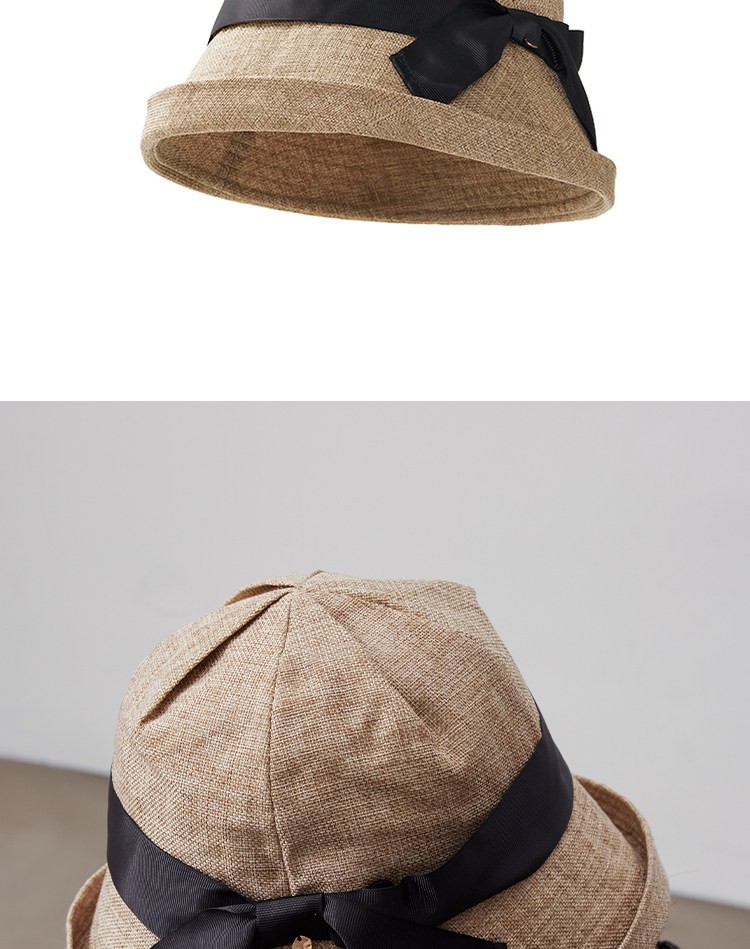 Lagur Lightweight Paper-Feel Japanese Hemp Edge Fisherman Hat Breathable Thin Sunshade Foldable Midnight Blue 11