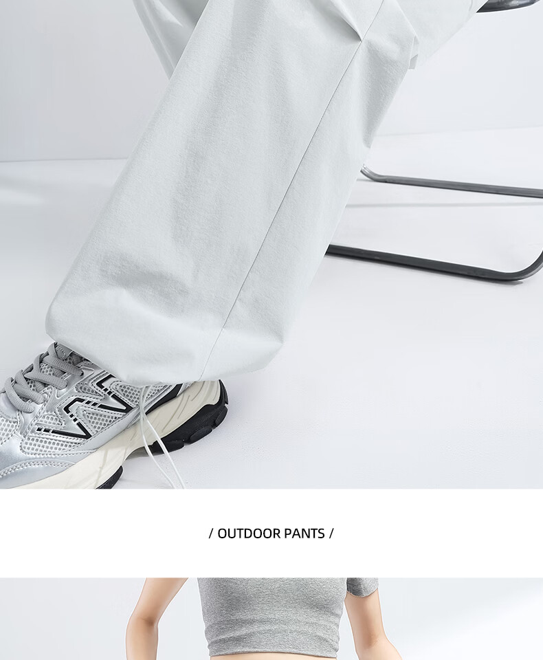 MINISO Women's Work Pants 2026 Spring Summer Lightweight High Waist Slim Wide Leg Cargo Pants Petite Sports Hiking Trousers 24