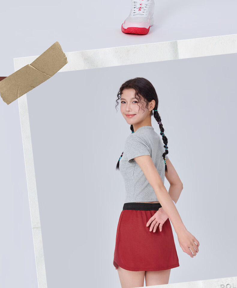 KUMPOO 26th Anniversary New Badminton Skirt Sweat-Absorbing Quick-Dry Breathable Skirt K261W-7549 Dark Blue S 4