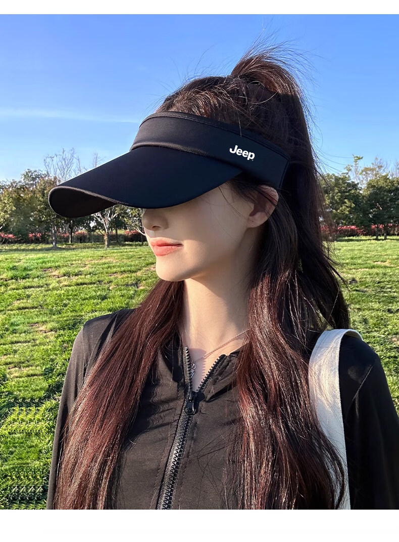 JEEP Women's New Summer Sunshade UV Protection Running Sports Visor Cap 10