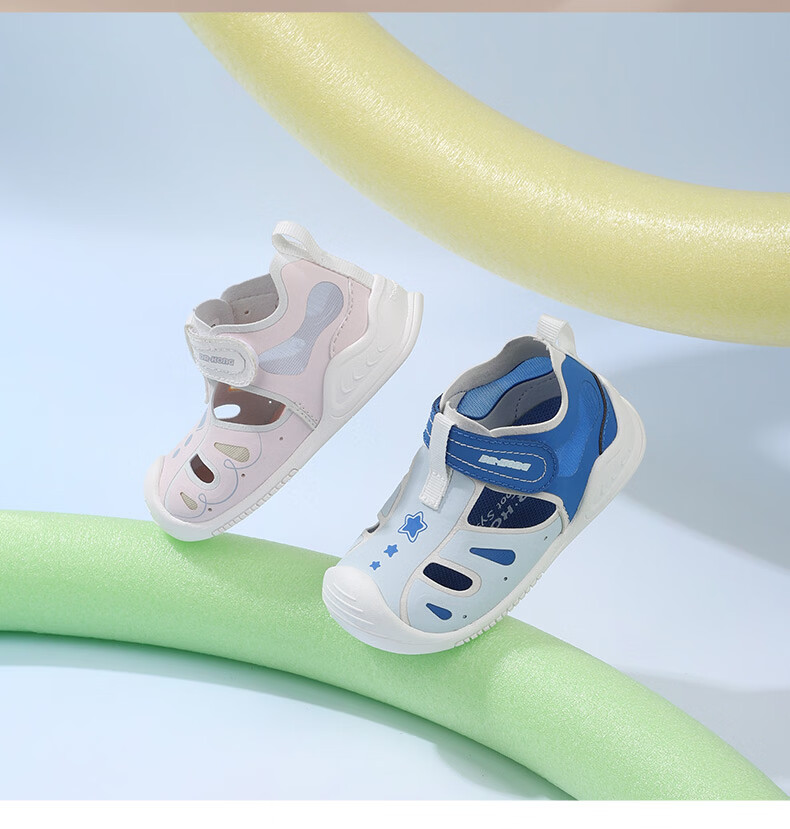 DR·KONG Toddler Walking Shoes Spring Soft Sole Breathable Kids Shoes 2B13A1020AM Blue Size 20 12