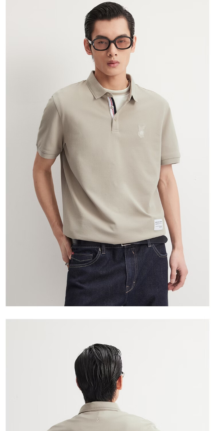 JACK&JONES Cool Touch Men's Spring Polo Shirt Fashion Loose Fit Polo Collar Comfortable Trendy Short Sleeve 226106025 13