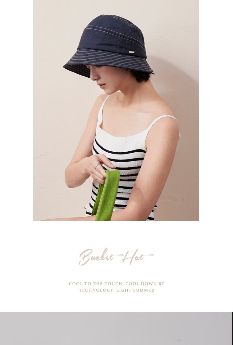 Lagur Cooling Linen "Nature's Essence" Sun Protection Fisherman Hat Small Brim Versatile Summer Sunshade New Style Off-White 21