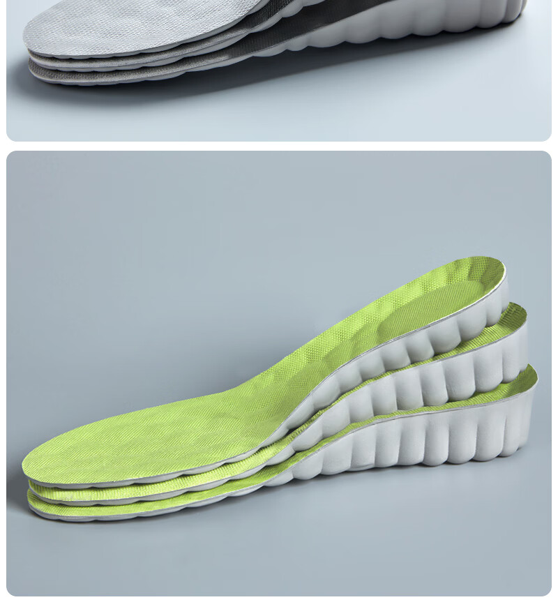 Energetic Posture Correction Popcorn Height Increasing Insoles for Men and Women, Sweat-Absorbing, Odor-Resistant, Invisible Soft Elastic Insoles for Long Standing, 3.5/4142 13