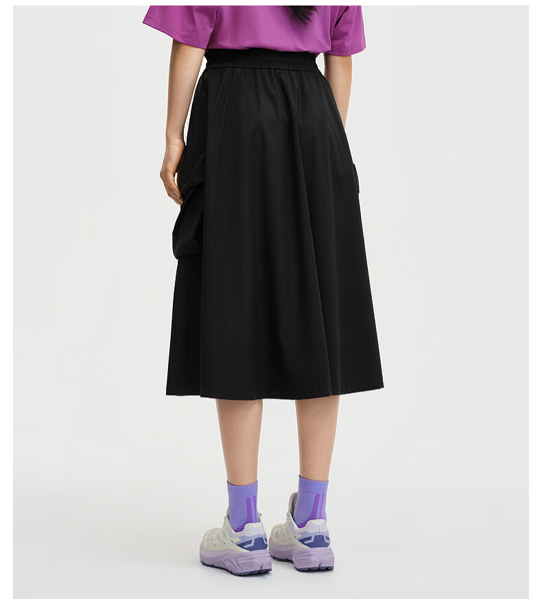 Biyinlefen [Ice Comfort Elastic] 2026 Spring Summer New Women's Casual Commuting Outdoor Cool Micro-Structured Elastic Skirt 7