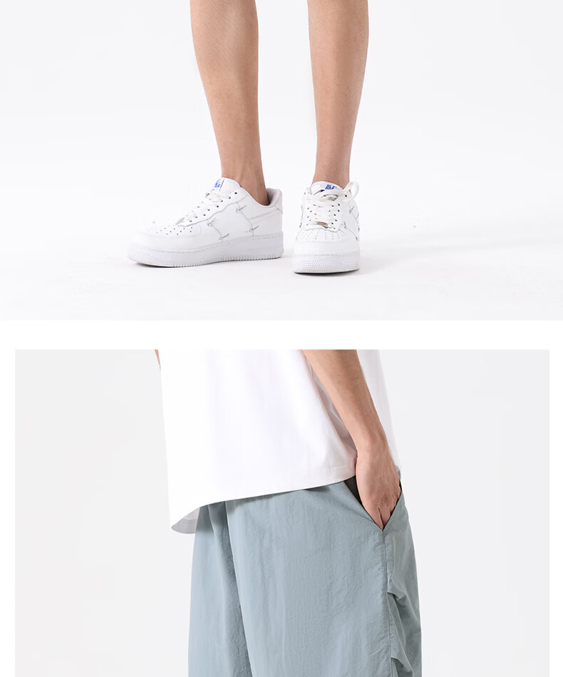 MINISO Paratrooper Cargo Shorts Men Summer Trendy American Style Five-Point Pants Ice Silk Cooling Men's Loose Shorts Z Dark Gray L 26