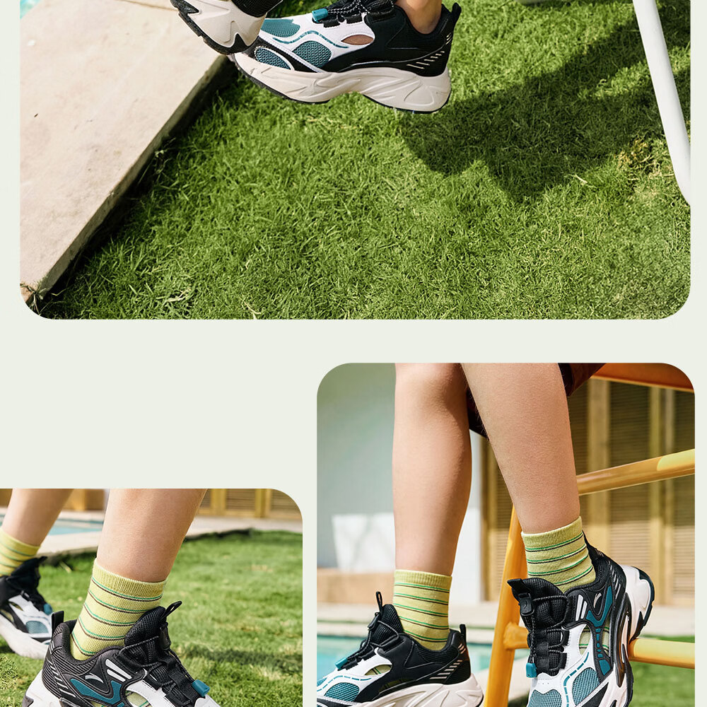 Anta Kids Boys Sandals 2026 Summer Outdoor Breathable Non-slip Water Shoes Frame Shoes A12626976 47