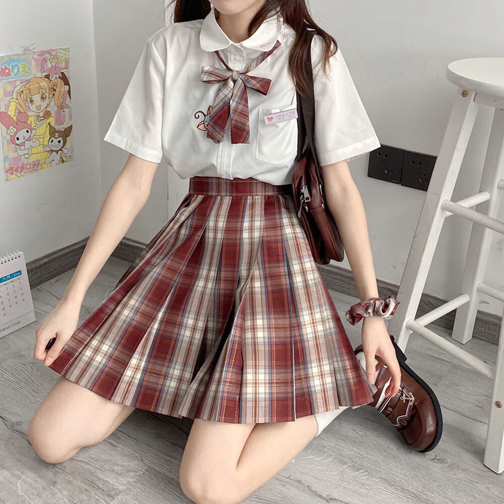 巧街【画沙】带金线jk制服正版秋冬日系学生jk制服格裙学院风 xl m