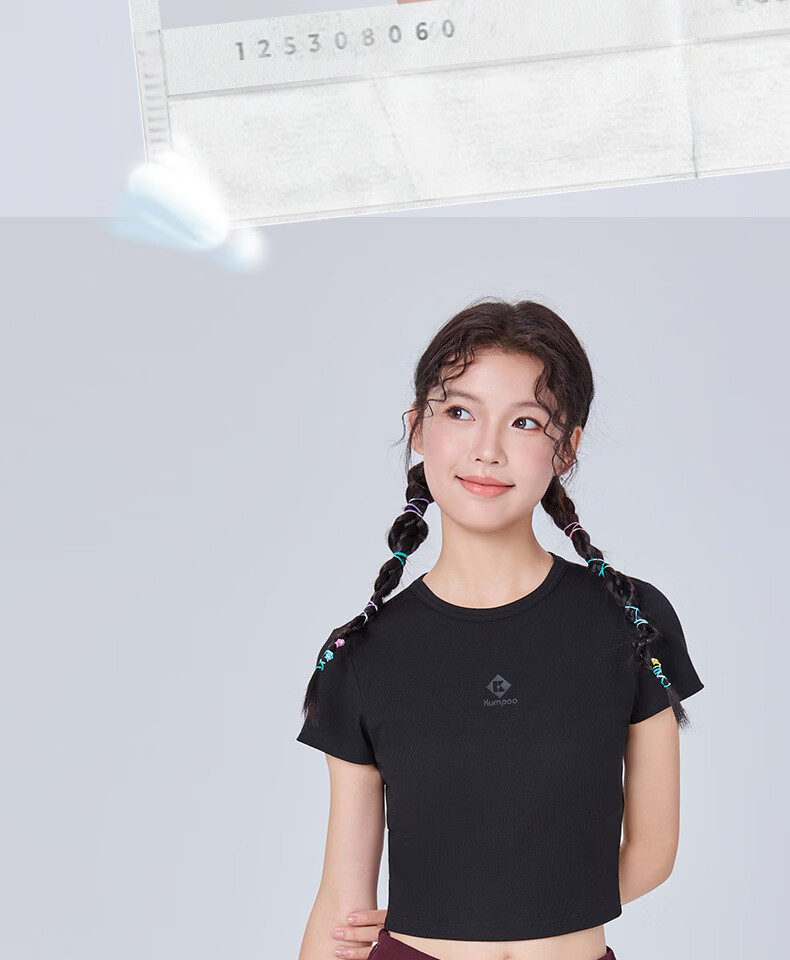 KUMPOO Women's Badminton Apparel Simple Versatile K261W-7182 Skirt Black L 5