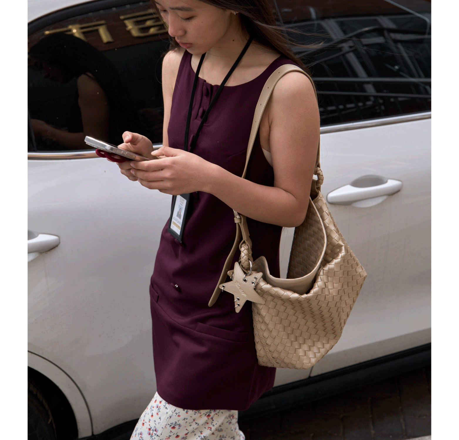 ECODAY Spring Summer Woven Large Capacity Hobo Bag Luxury Suede Commuter Tote Shoulder Crossbody Bag for Women 16