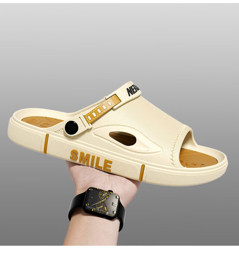 FOOTOPPO Men's Outdoor Dual-Purpose Sandals Beach Shoes Thickened Slippers Summer Non-Slip Sports Sandals 15