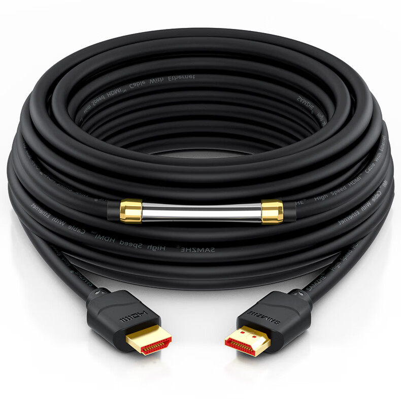 0版4k数据线3d电脑电视显示器信号机顶盒ps4连接线 粗款 黑色 5米