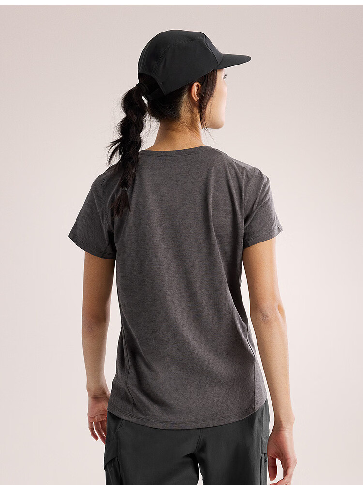 ARC'TERYX TAEMA CREW SS Breathable Women's Quick-Dry Short Sleeve T-Shirt Black XS 5