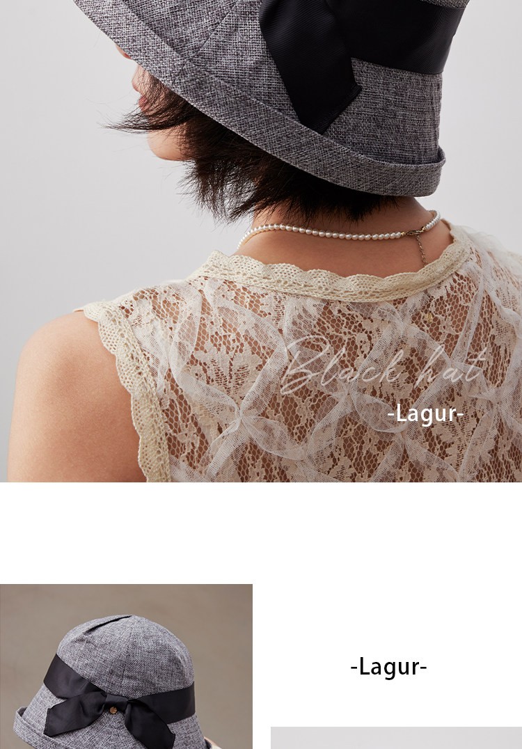 Lagur Lightweight Paper-Feel Japanese Hemp Edge Fisherman Hat Breathable Thin Sunshade Foldable Midnight Blue 18