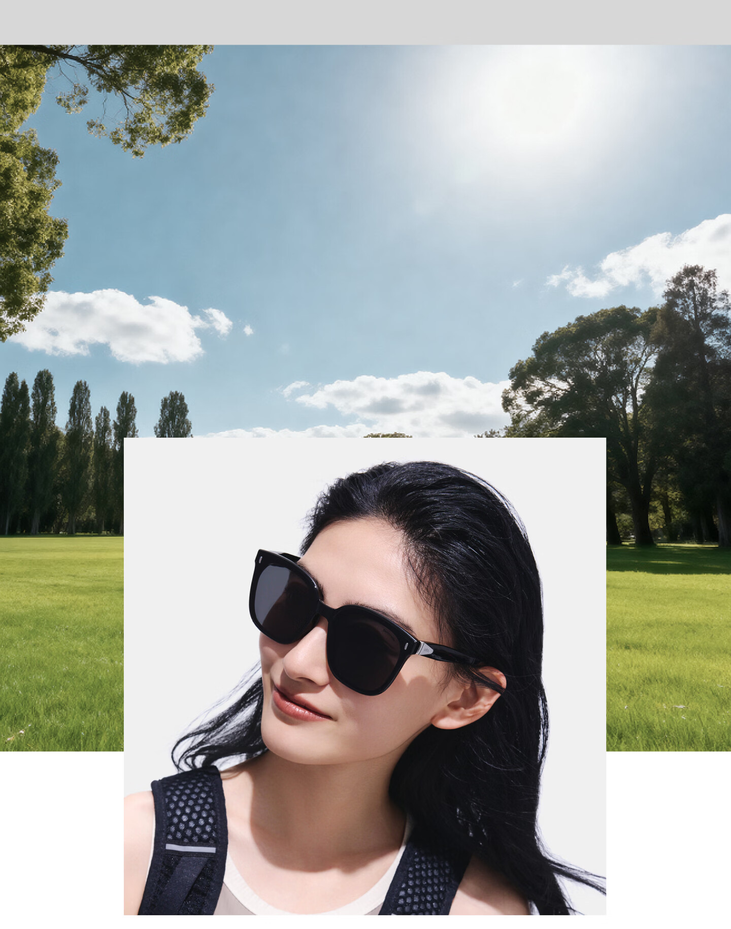 Banana Under Sunglasses Large Square Round Frame Unisex New Driving Outdoor Travel HD Folding Sunglasses FD025 13
