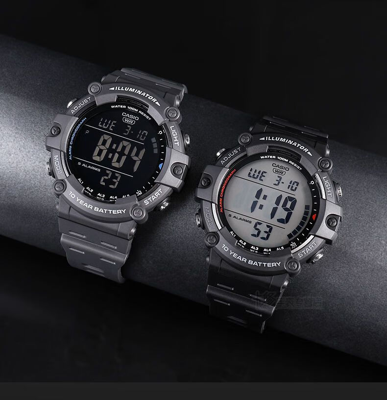 【官方直销】casio卡西欧联名手表男正版运动数显防水电子10年续航ae