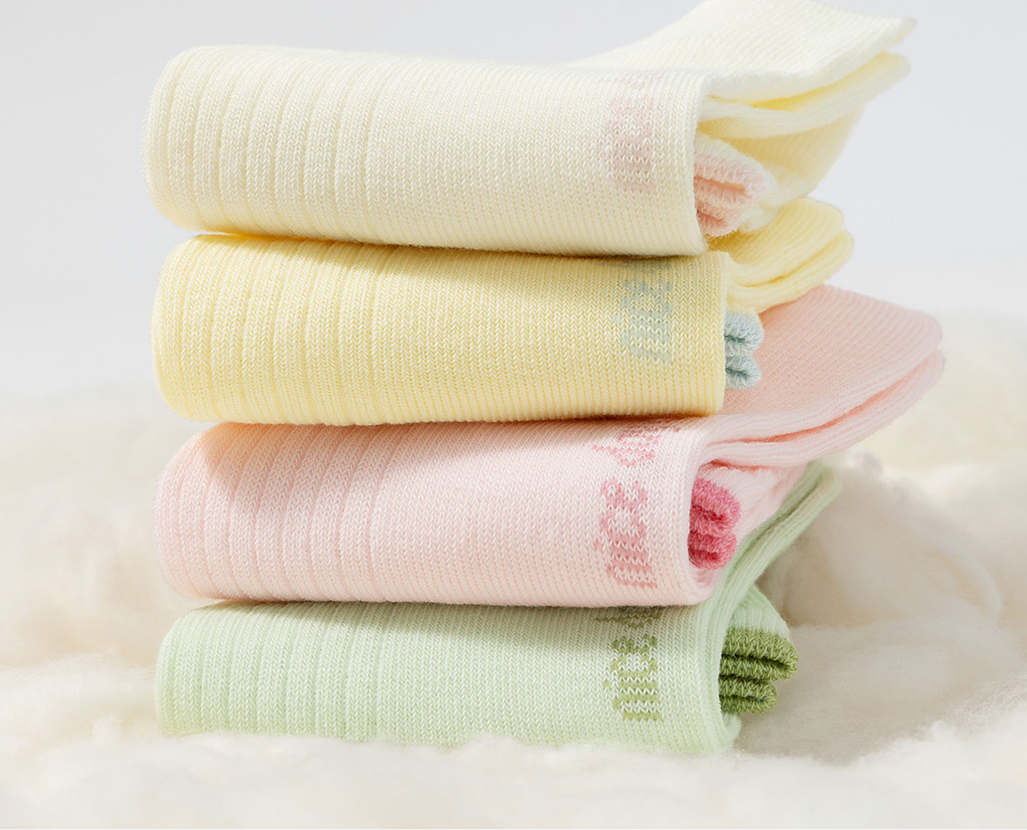 Mianzhuwu Children's Socks Girls Spring Summer Thin Breathable 100% Pure Cotton A-Class Cute Seamless Student Mid-Calf Socks 5 Pairs 4