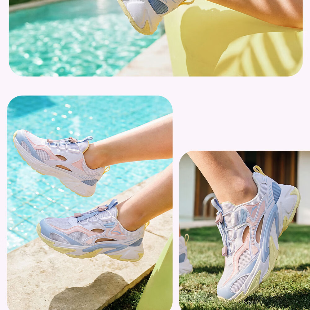 Anta Kids Boys Sandals 2026 Summer Outdoor Breathable Non-slip Water Shoes Frame Shoes A12626976 26