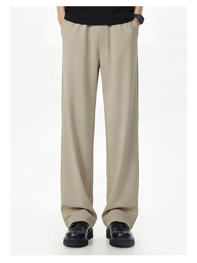 Baleno Men's Cooling Casual Pants 2026 Summer New Sun Protection Ice Silk Thin Breathable Wide-Leg Straight Pants 12