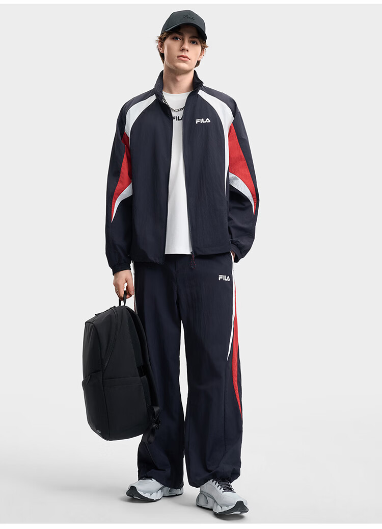FILA Official Yi Yangqianxi Men's Woven Jacket 2026 Summer Loose Cool Sun Protection Hooded Top 7