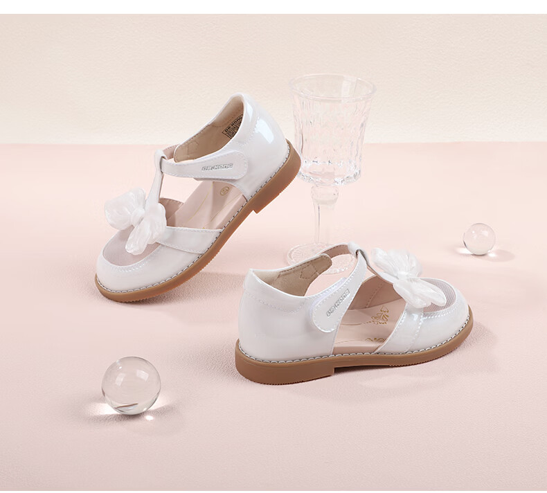DR·KONG Full Contact Summer Breathable Princess Sandals for Girls 2S10A2106AW White Size 30 6