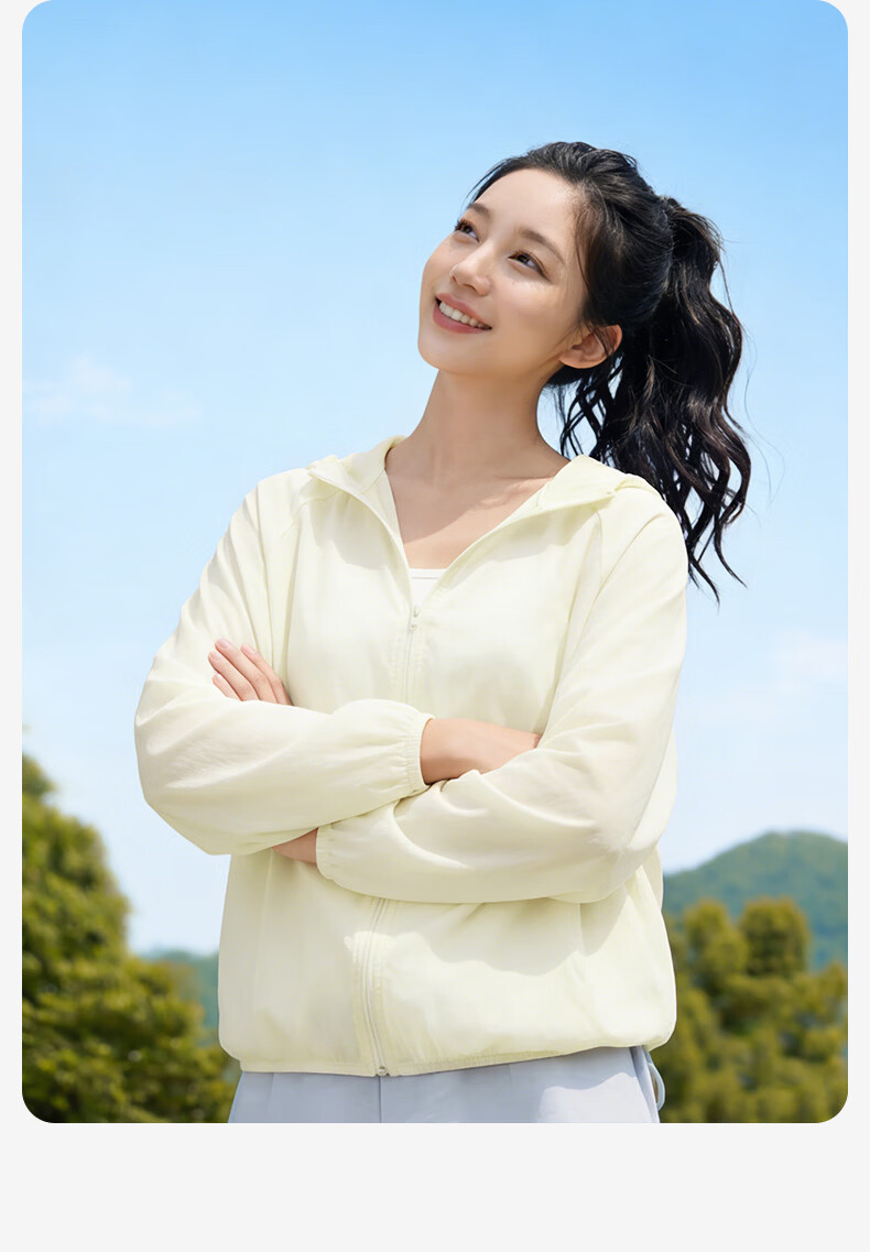 Baleno Woven Sun Protection Jacket for Women 2026 New Summer UPF50+ Breathable UV Protection Hooded Sunproof Coat 12