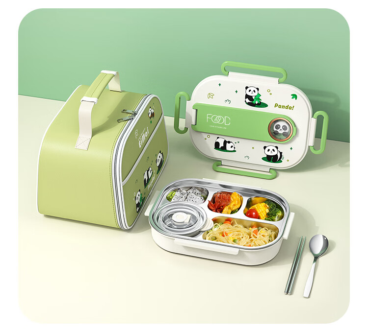Youlunmei Children's Lunch Box for Primary School Students 6-12 Years Old 316 Stainless Steel Food Grade Insulated Bento Box with Compartments 31