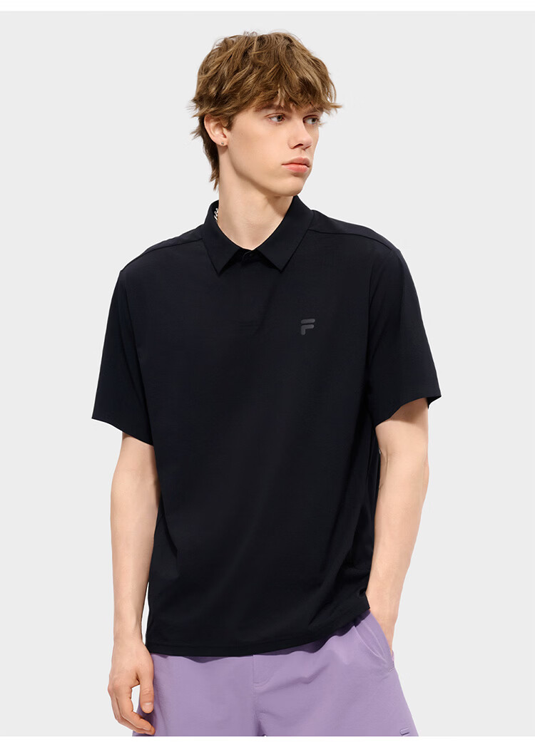 FILA FUSION Men's Knitted Short Sleeve Polo Shirt 2026 Summer Quick-Dry Sun Protection Top 6