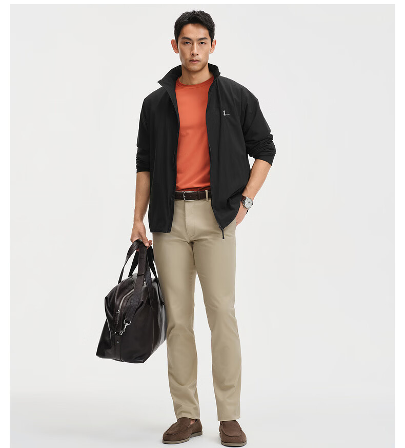 Biyinlefen Octa® Cotton-Like Heat-Retaining Lining 2026 Spring New Men's Casual Lightweight Stand Collar Jacket 8