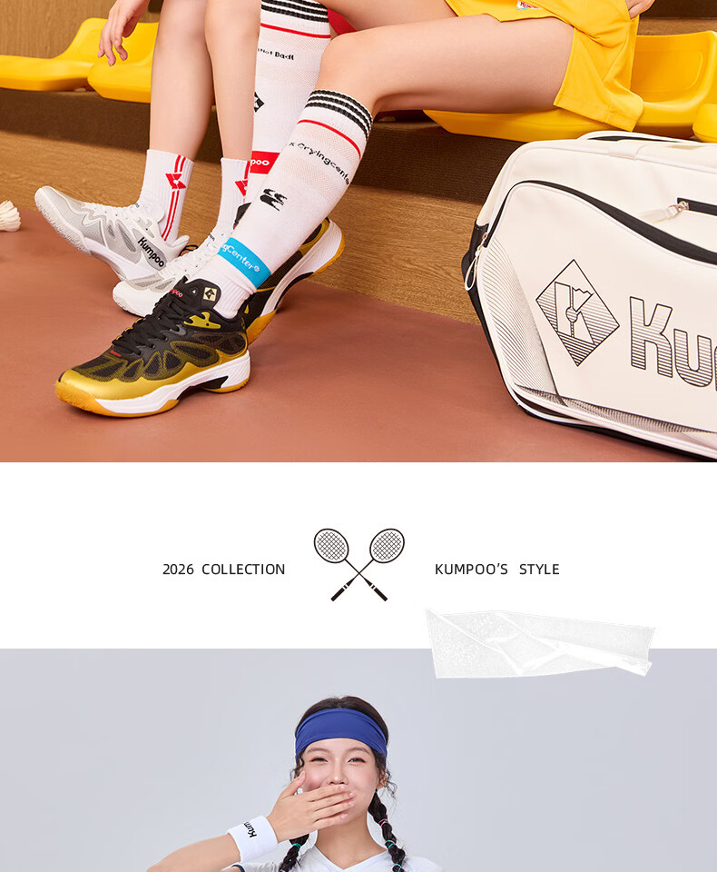 KUMPOO 26th Anniversary New Badminton Shirt Short Sleeve Loose Fit Fashionable Versatile K261W-1729 Pink L 15