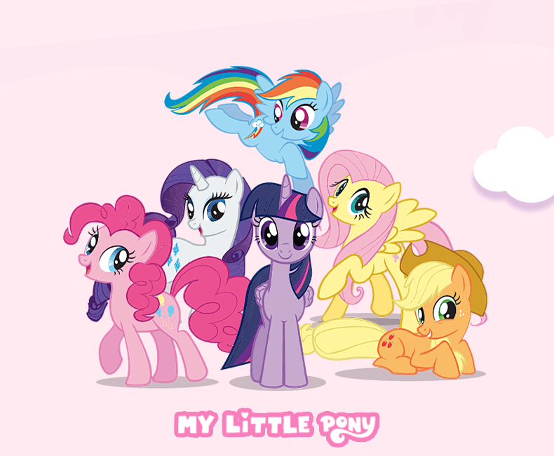 My Little Pony Girls' Short Sleeve T-Shirt 2026 New Color-Block Shell Embroidery Top Cooling Half Sleeve White 110 3