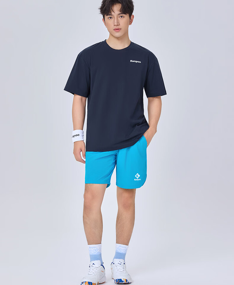 KUMPOO 26th Anniversary New Short Sleeve Badminton Shirt Loose Fit Unisex K261U-1720 Dark Coffee S 14